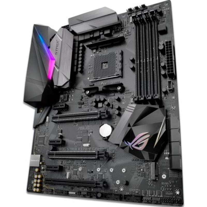Мат. плата ASUS ROG STRIX X370-F GAMING <AMD X370, 4*DDR4, 2*PCIe 3.0x16, 1*PCIe 3.0x4, 1*PCIe x1 SATA3, DP, HDMI, ATX, Retail>
