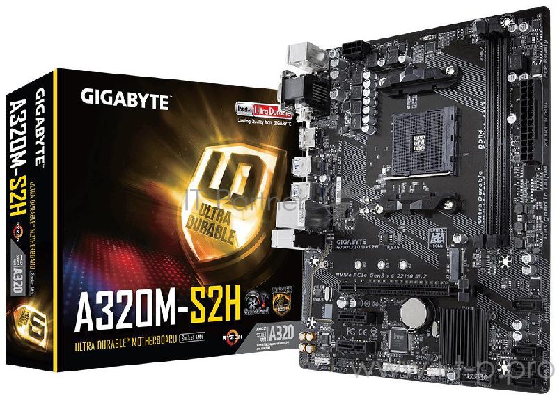 Материнская плата AMD A320 SAM4 MATX GA-A320M-S2H V1.1 GIGABYTE