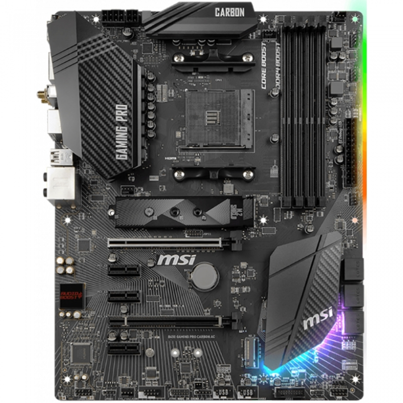 Материнская плата AMD B450 SAM4 ATX B450 GAMING PRO CARBON AC MSI