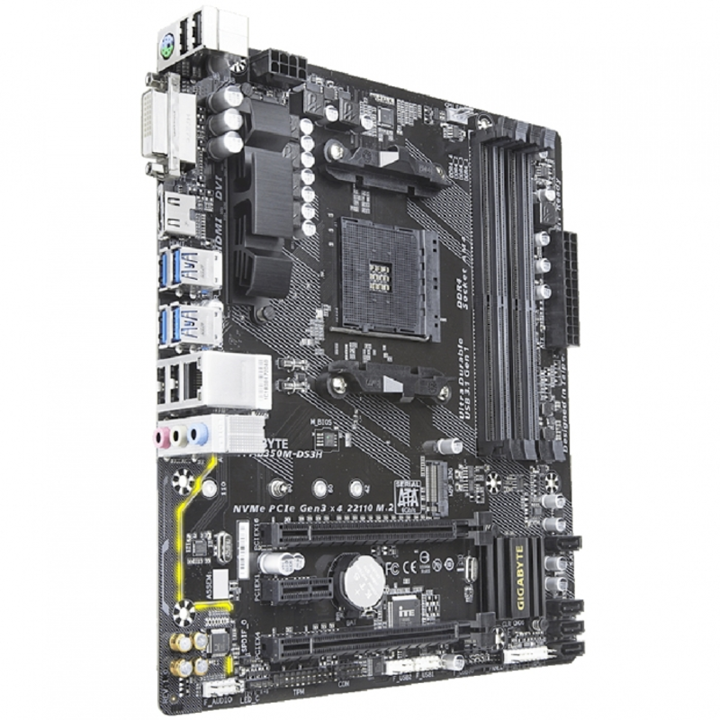 Материнская плата AMD B350 SAM4 MATX GA-AB350M-DS3H V2 GIGABYTE