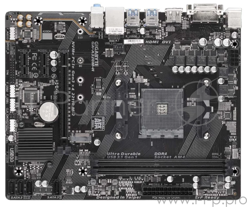 Материнская плата AMD A320 SAM4 MATX GA-A320M-H V1.1 GIGABYTE