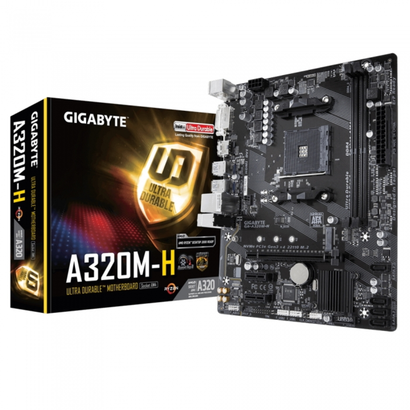 Материнская плата AMD A320 SAM4 MATX GA-A320M-H V1.1 GIGABYTE