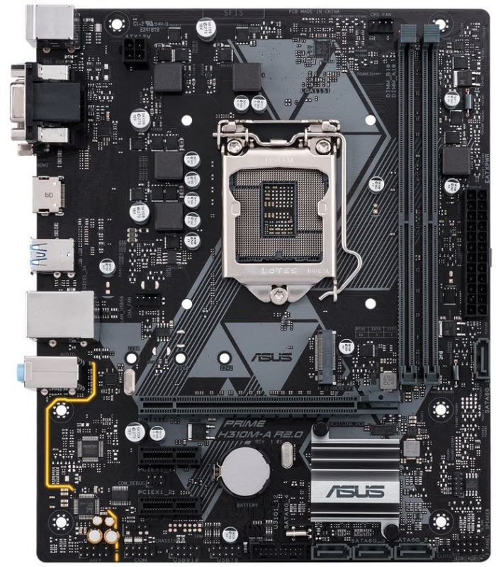 Материнская плата Asus PRIME H310M-A R2.0/CSM Soc-1151v2 Intel H310 2xDDR4 mATX AC`97 8ch(7.1) GbLAN+VGA+DVI+HDMI