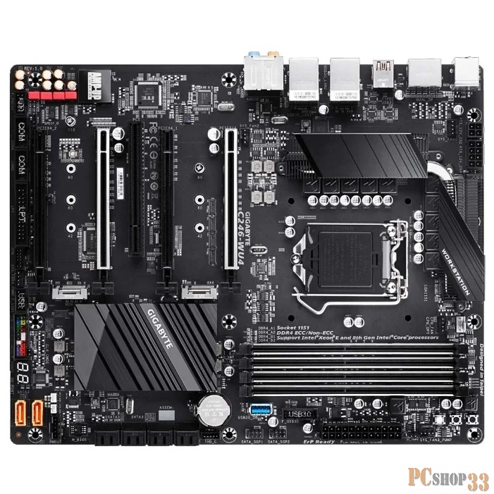 Материнская плата C246 S1151 ATX C246-WU4 GIGABYTE