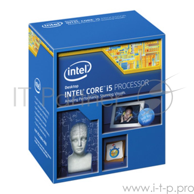 Процессор CPU Intel Core i5 4590 Haswell Refresh BOX {3.3ГГц, 6МВ, Socket1150}
