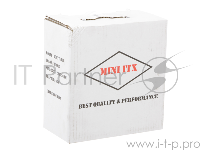 Корпус 3Cott - M01 mini-ITX, 65Вт адаптер, 1* 2.5