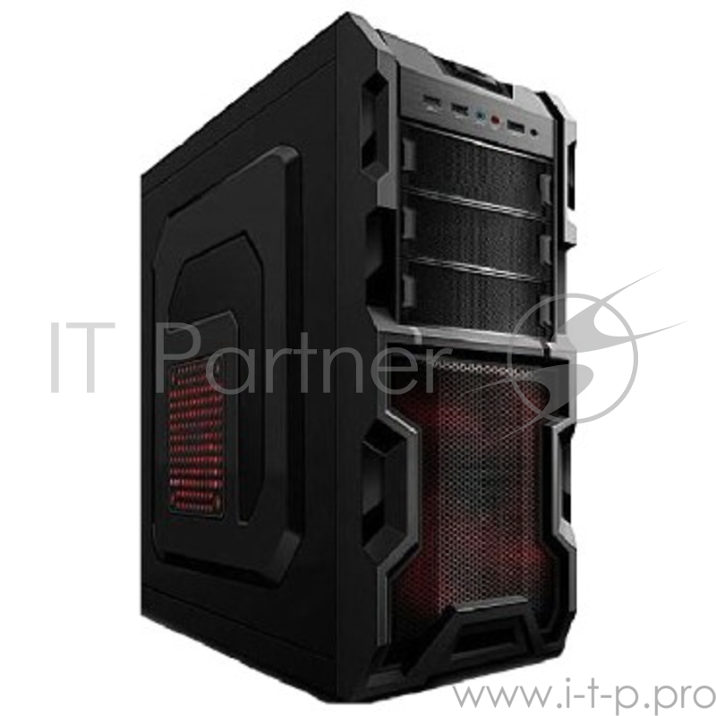 Корпус 3Cott 1816 ATX w/o PSU USB 2.0, 2х 12см, Black