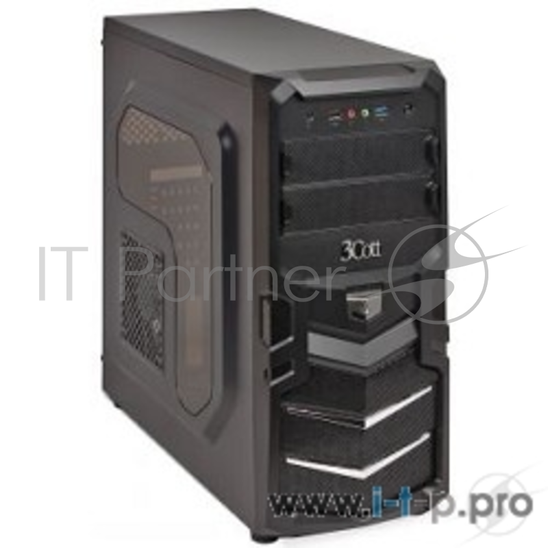 Корпус 3Cott 1815 ATX, без БП, окно, 1x USB3.0 (с доп. коннектором USB 2.0), 1x USB2.0, 2х12см LED новые красные вент-ры, HD аудио, фильтр от пыли.