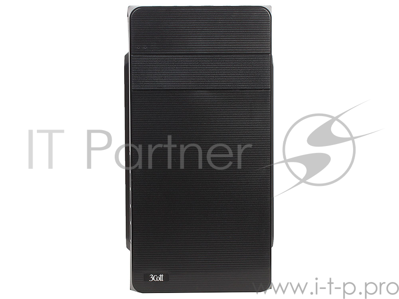 Корпус 3Cott 3C-MATX-R831, Black, mATX, блок питания 400 Вт, выходы USB 2.0x2, Audio+Mic, материал шасси класса A, SPCC толщиной 0.5mm