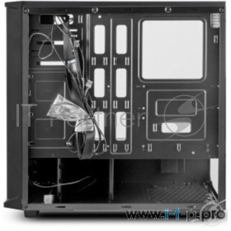 Корпус 3Cott G08 черный , ATX, без БП, игровой, 1x USB 3.0, 1x USB 2.0, окно, 2х 12см LED, (Г)450 * (Ш) 190 * (В) 455 мм.