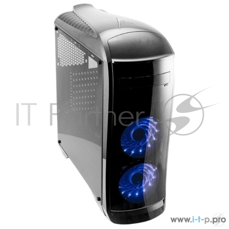 Корпус 3Cott G09 черный , ATX, без БП, игровой, 1x USB 3.0, 1x USB 2.0, окно, 2х 12см LED, (Г)450 * (Ш) 190 * (В) 485 мм.