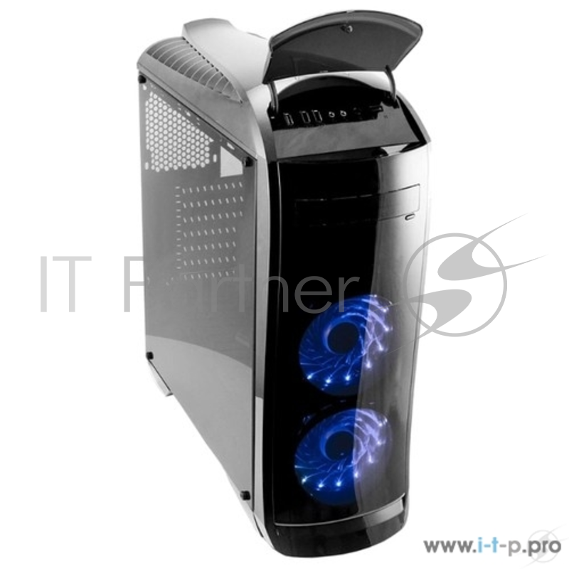 Корпус 3Cott G09 черный , ATX, без БП, игровой, 1x USB 3.0, 1x USB 2.0, окно, 2х 12см LED, (Г)450 * (Ш) 190 * (В) 485 мм.