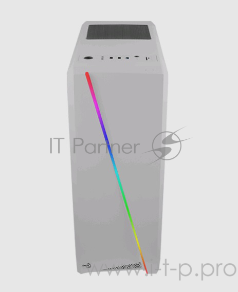 Корпус Aerocool Cylon White без БП, боковое окно, с Card Reader, ATX, белый