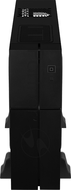 Корпус Aerocool Playa Slim черный mATX 1x80mm 2xUSB3.0 audio bott PSU