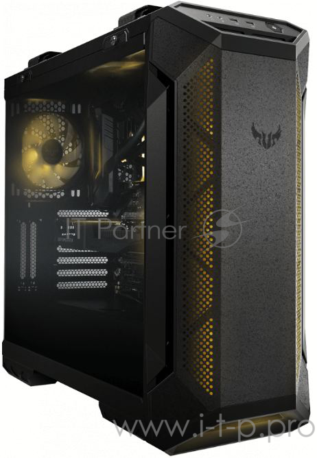 Компьютерный корпус Asus TUF Gaming GT501 (EATX, RGB подсветка, вентиляторы 120мм и 140мм, стеклянная боковая панель)