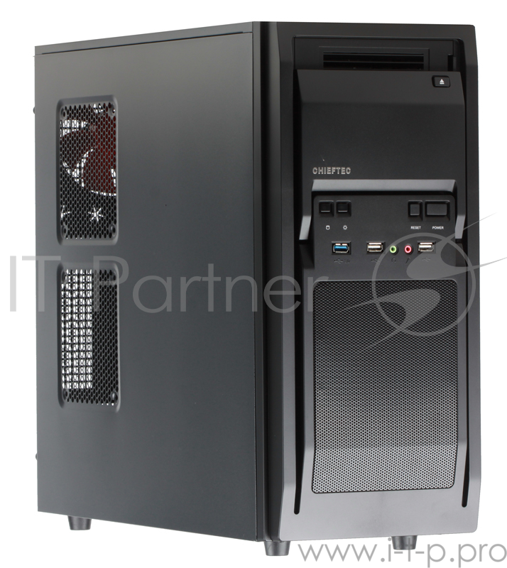 Корпус Chieftec LF-02B ATX Gaming Tower, без БП, сталь 0,6 мм, 1* USB 3.0 , 2* USB 2.0, 1* 12см вент.