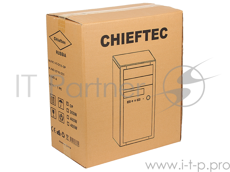 Корпус Chieftec HT-01B , mATX, без БП, 2x USB 3.0, толщина 0,6 мм