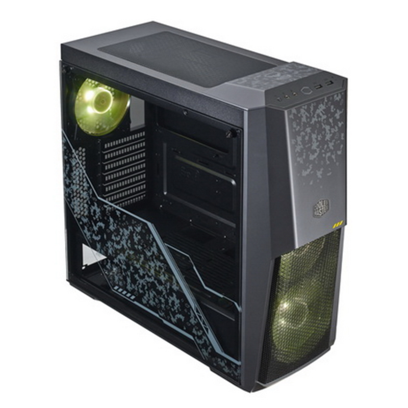 Корпус без блока питания Cooler Master MasterBox MB500, 2xUSB3.0, 3x120 RGB Fan, w/o PSU, Black, ATX, ASUS TUF edition