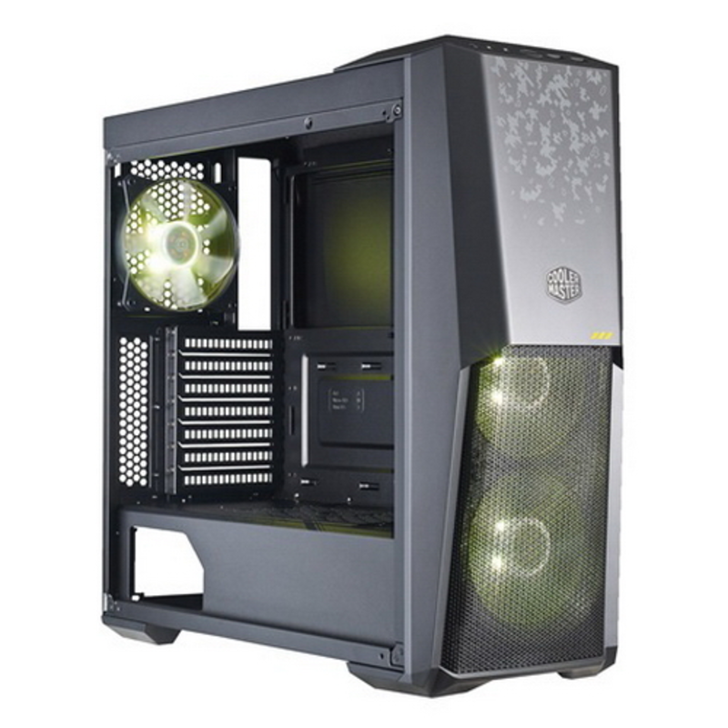 Корпус без блока питания Cooler Master MasterBox MB500, 2xUSB3.0, 3x120 RGB Fan, w/o PSU, Black, ATX, ASUS TUF edition