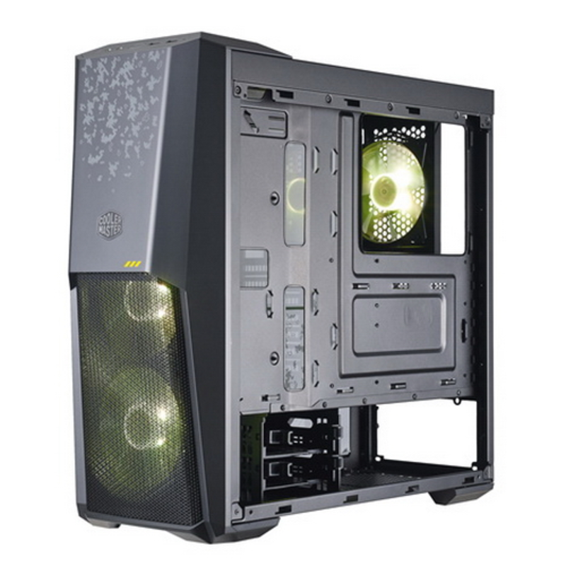 Корпус без блока питания Cooler Master MasterBox MB500, 2xUSB3.0, 3x120 RGB Fan, w/o PSU, Black, ATX, ASUS TUF edition