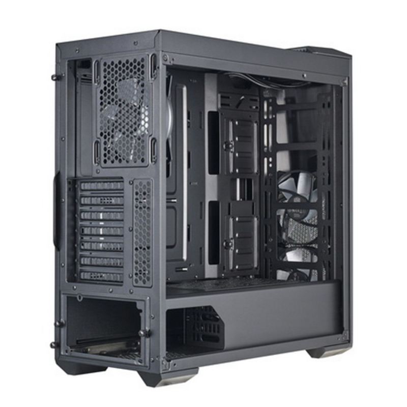 Корпус без блока питания Cooler Master MasterBox MB500, 2xUSB3.0, 3x120 RGB Fan, w/o PSU, Black, ATX, ASUS TUF edition