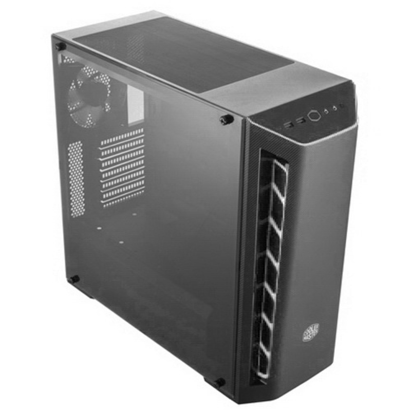 Корпус MasterBox MB510L (MCB-B510L-KANN-S02), 2xUSB3.0, 1x120 Fan, w/o PSU, Black, White Trim, ATX