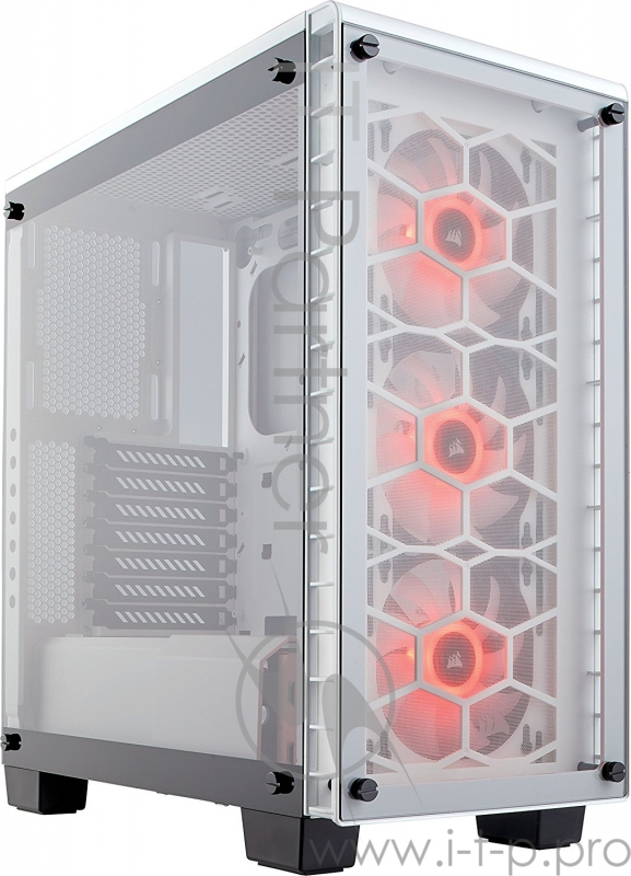 Компьютерный корпус Crystal Series 460X RGB CC-9011129-WW Compact ATX Mid-Tower Case — White