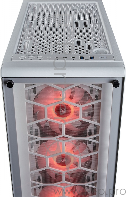 Компьютерный корпус Crystal Series 460X RGB CC-9011129-WW Compact ATX Mid-Tower Case — White