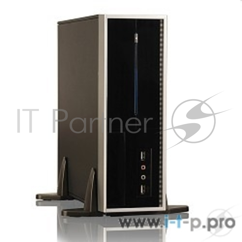 Корпус Desktop Foxconn RS-338 (L) 250W 2*USB Audio Mic Fan miniITX (black/silver)