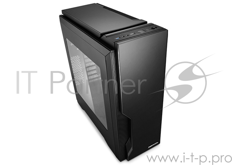Корпус Deepcool DUKASE V2 , ATX, без БП, черный, с окном, 1x USB 3.0, 1x USB 2.0
