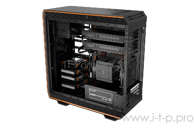 Корпус BE QUIET! Dark Base 900 Orange / E-ATX / 2x5.25, 7x3.5, 15x2.5 / black+orange