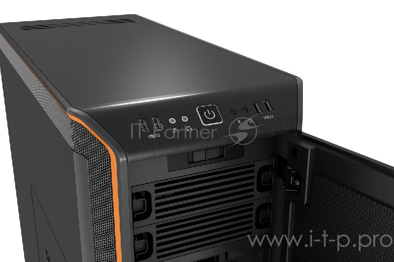 Корпус BE QUIET! Dark Base 900 Orange / E-ATX / 2x5.25, 7x3.5, 15x2.5 / black+orange