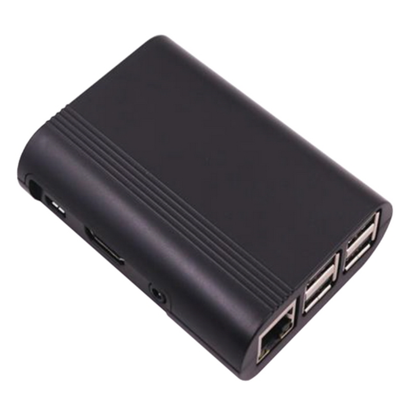 Корпус RA074 black для микрокомпьютера Raspberry Pi 3. RA074 Корпус ACD Black ABS Plastic Injection Molding case with Stripe for Raspberry Pi 3