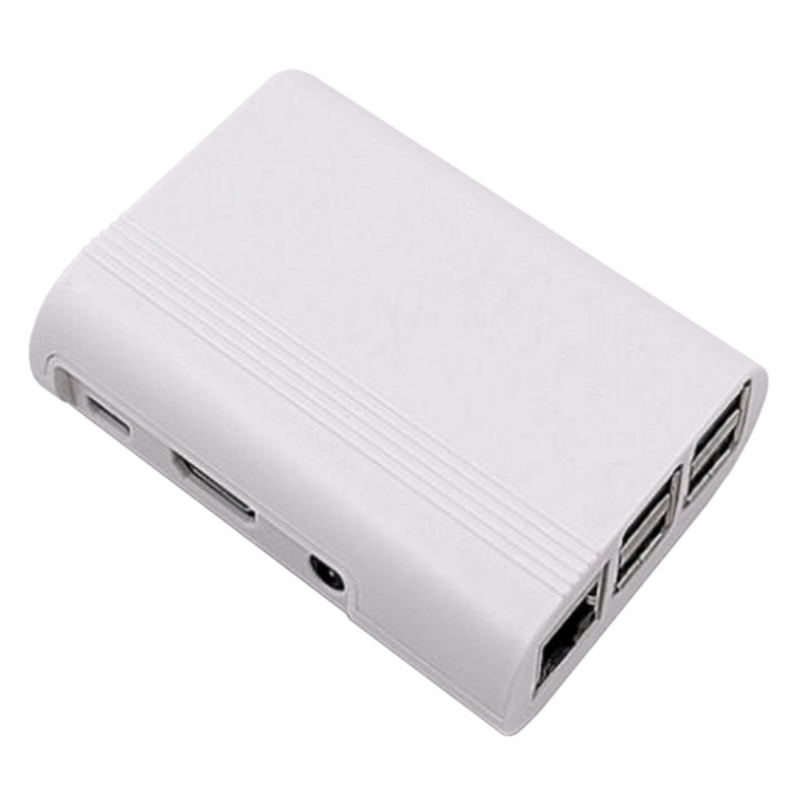 Корпус RA075 white для микрокомпьютера Raspberry Pi 3. RA075 Корпус ACD White ABS Plastic Injection Molding case with Stripe for Raspberry Pi 3