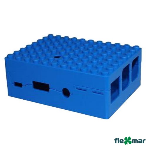 Корпус RA184 blue для микрокомпьютера Raspberry Pi 3 ACD Blue ABS Plastic Building Block case for Raspberry Pi 3