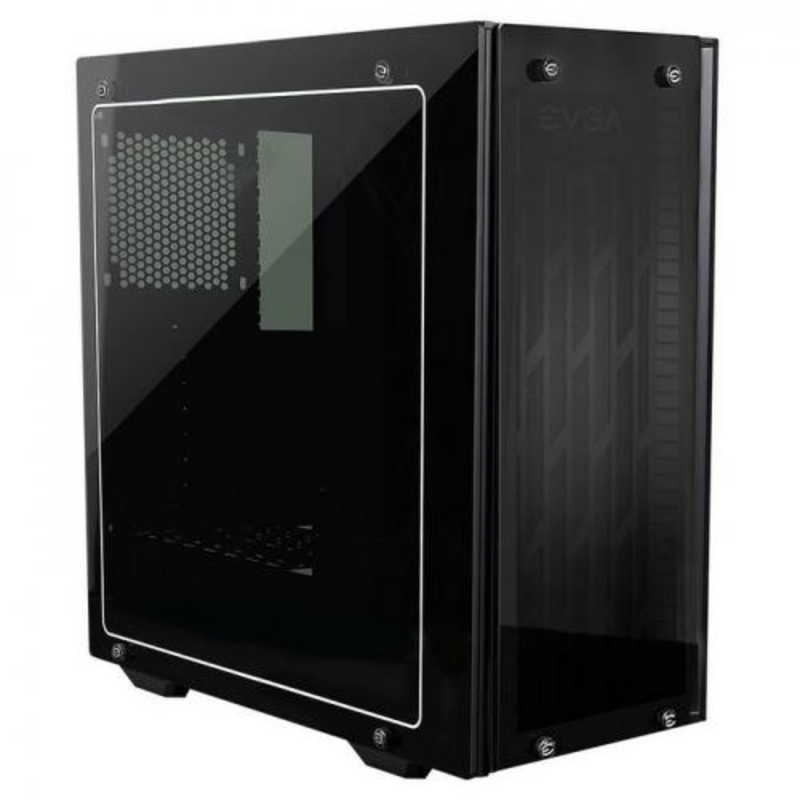 Корпус 150-B0-2020-KR DG-75 , Matte Black Mid-Tower, 2 Sides of Tempered Glass