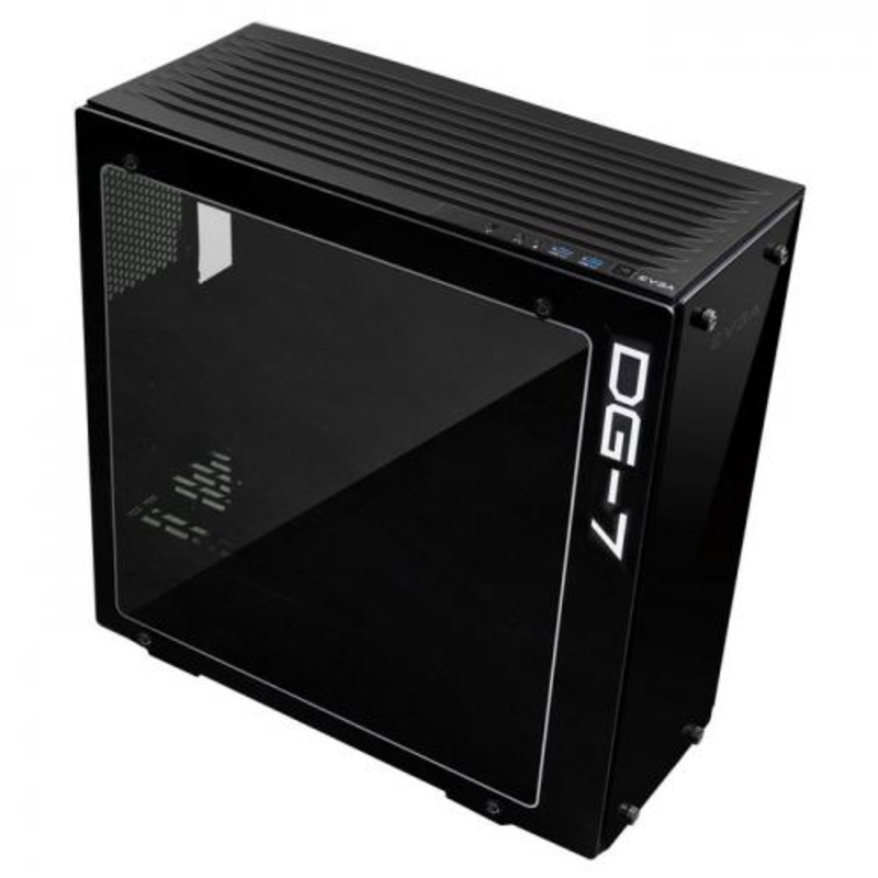 Корпус 150-B0-2020-KR DG-75 , Matte Black Mid-Tower, 2 Sides of Tempered Glass