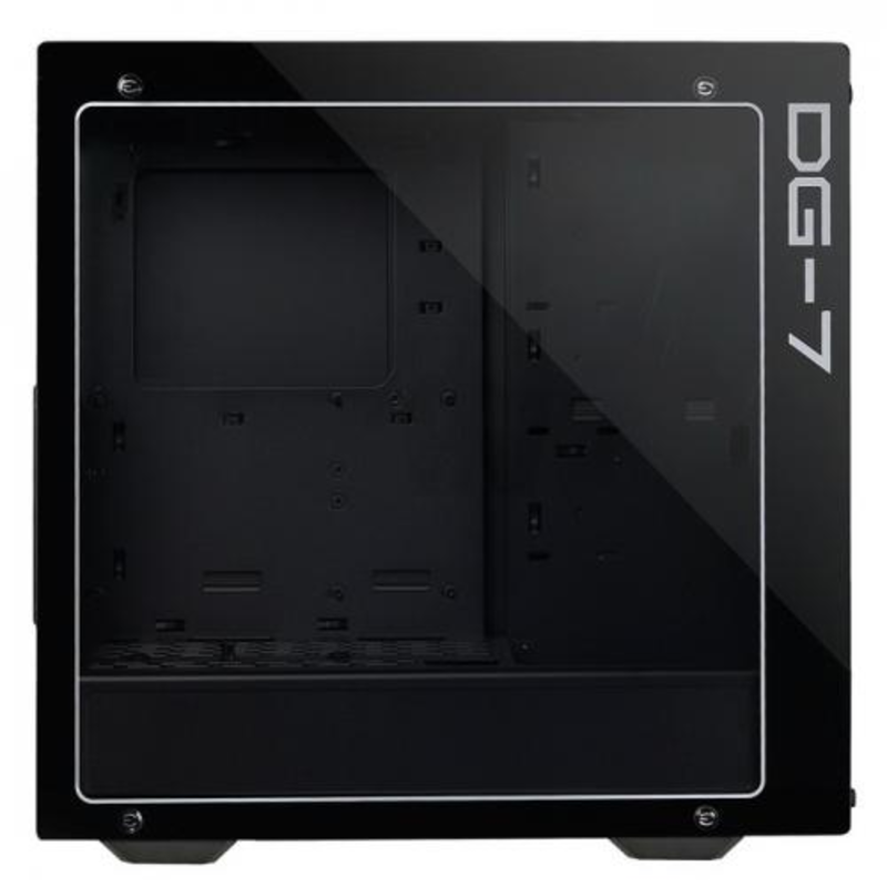 Корпус 150-B0-2020-KR DG-75 , Matte Black Mid-Tower, 2 Sides of Tempered Glass