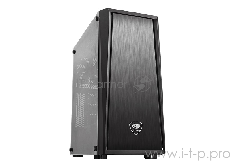 Корпус Cougar MX340, без БП, большое боковое окно из закалённого стекла, чёрный, ATX