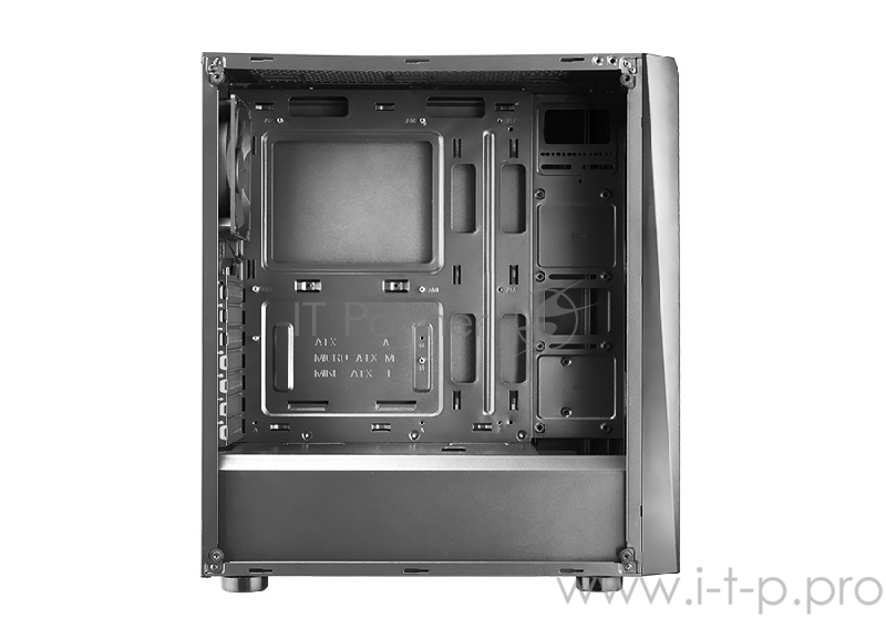 Корпус Cougar MX340, без БП, большое боковое окно из закалённого стекла, чёрный, ATX
