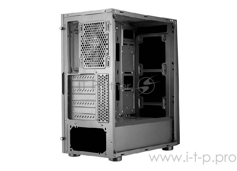 Корпус Cougar MX340, без БП, большое боковое окно из закалённого стекла, чёрный, ATX