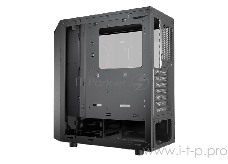 Корпус Cougar Turret, без БП, большое боковое окно из закалённого стекла, чёрный, ATX