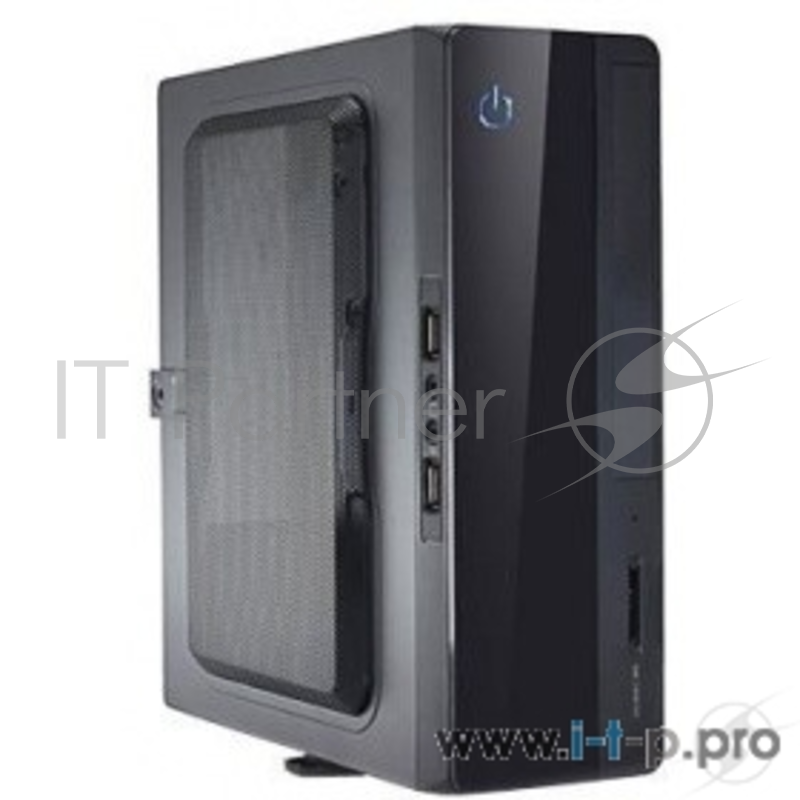 Корпус для компьютера PowerCool S0001-200W USFF (Mini-ITX, Black,2*USB2.0, CR, БП ATX-200S, 24+4pin)