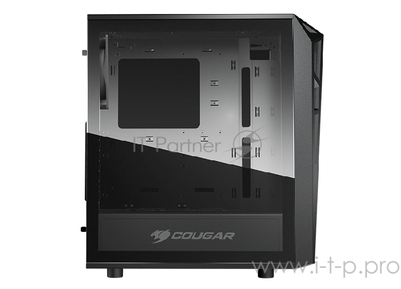 Корпус Cougar Turret Mesh, без БП, большое боковое окно из закалённого стекла, чёрный, ATX
