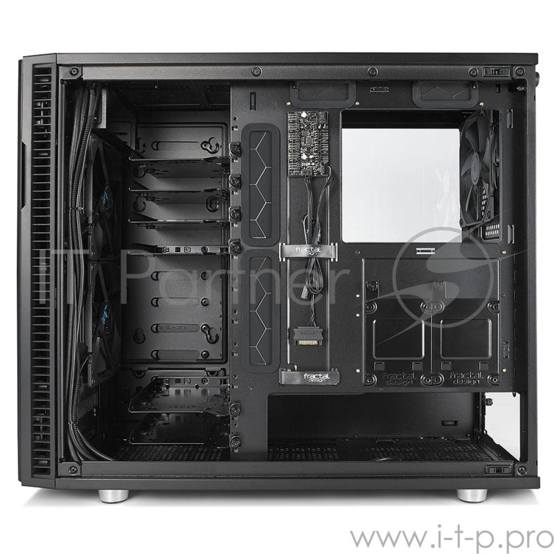 Корпус Fractal Design Define R6 Blackout Edition TG черный без БП ATX 2xUSB2.0 2xUSB3.0 audio front door bott PSU