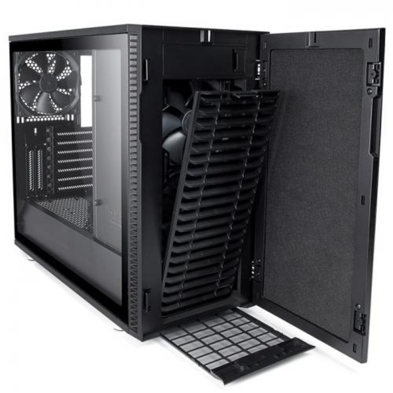 Корпус Fractal Design Define R6 Blackout Edition TG черный без БП ATX 2xUSB2.0 2xUSB3.0 audio front door bott PSU