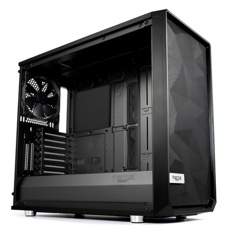 Корпус Fractal Design Meshify S2 Solid черный без БП E-ATX 5x120mm 4x140mm 2xUSB3.0 audio bott PSU