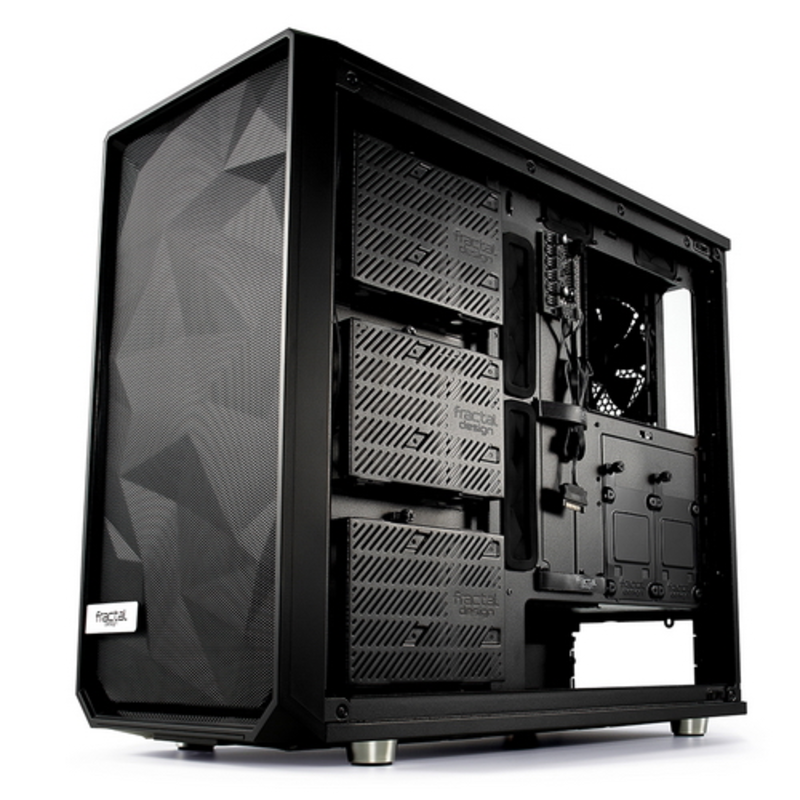 Корпус Fractal Design Meshify S2 Solid черный без БП E-ATX 5x120mm 4x140mm 2xUSB3.0 audio bott PSU