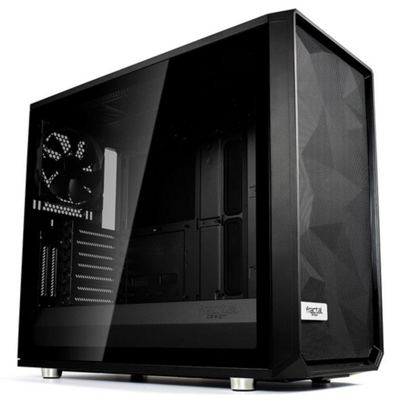 Корпус Fractal Design Meshify S2 Blackout TG Dark черный без БП E-ATX 5x120mm 4x140mm 2xUSB3.0 audio bott PSU