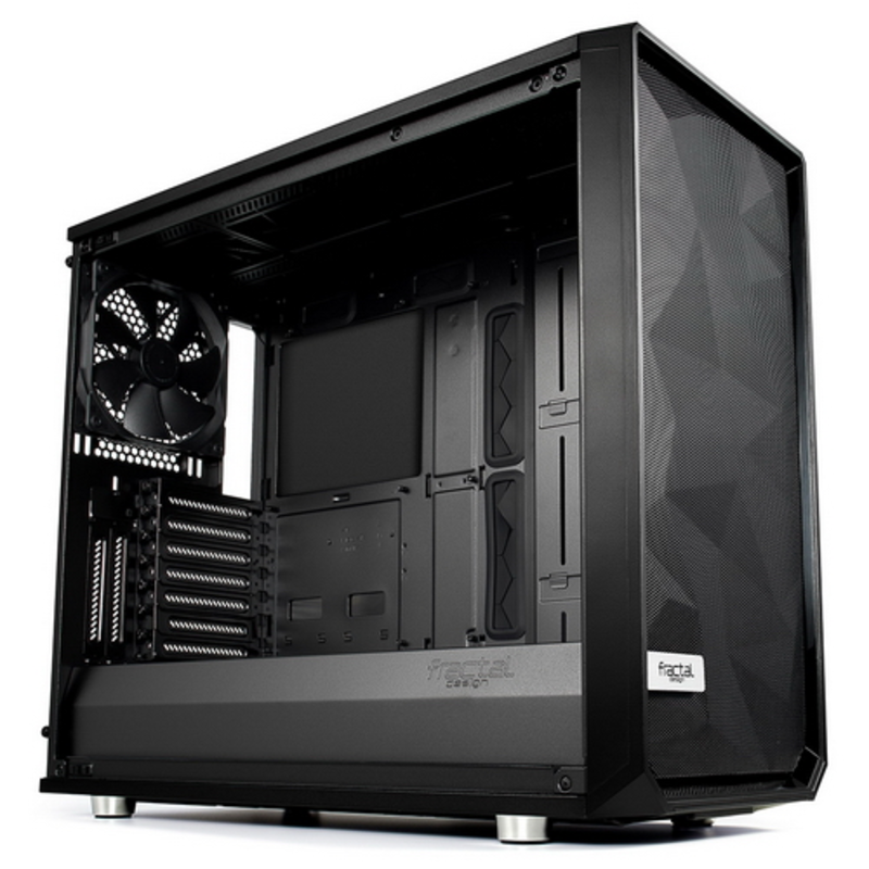 Корпус Fractal Design Meshify S2 Blackout TG Dark черный без БП E-ATX 5x120mm 4x140mm 2xUSB3.0 audio bott PSU